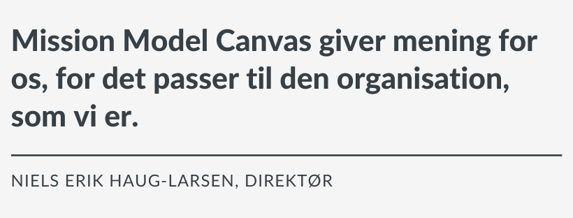 Mission Model Canvas Giver ... Niels Erik